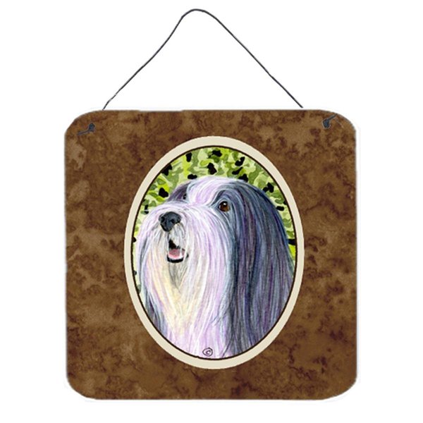 Micasa Bearded Collie Aluminium Metal Wall Or Door Hanging Prints MI231501